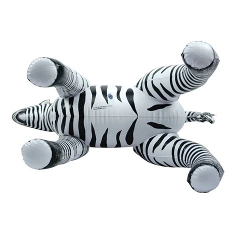 32inh Pvc Customized Toy Animal Inflatable Zebra Model For Yard