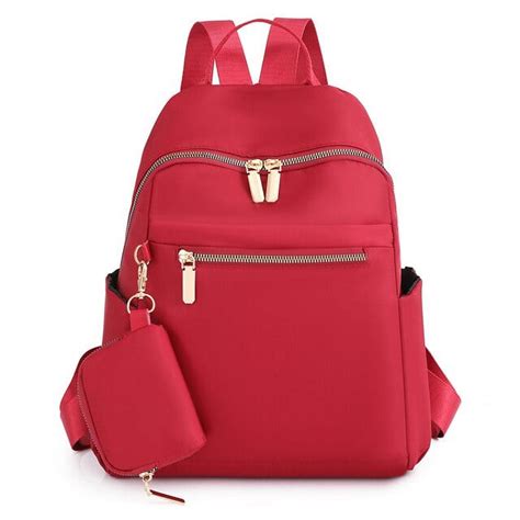 Women Anti Theft Backpack Waterproof Fabric Large Female Shoulder Bag Largecapacity Simple Style