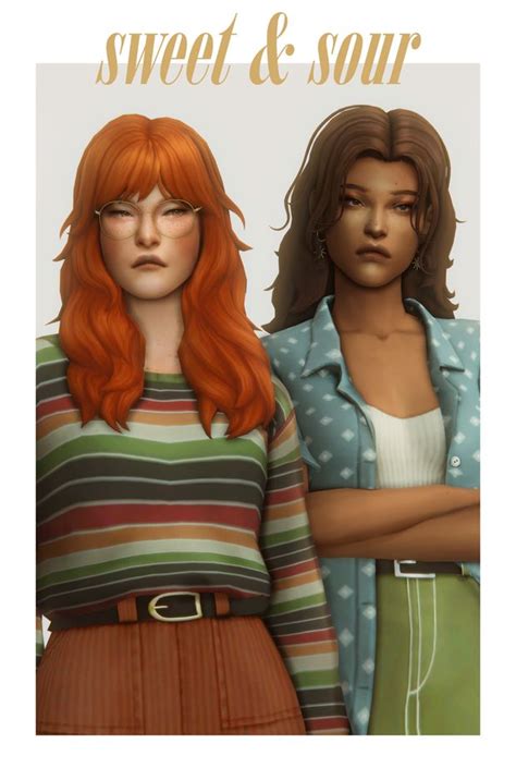 Sweet And Sour Hairs Clumsyalien On Patreon Sims 4 Sims Hair Sims