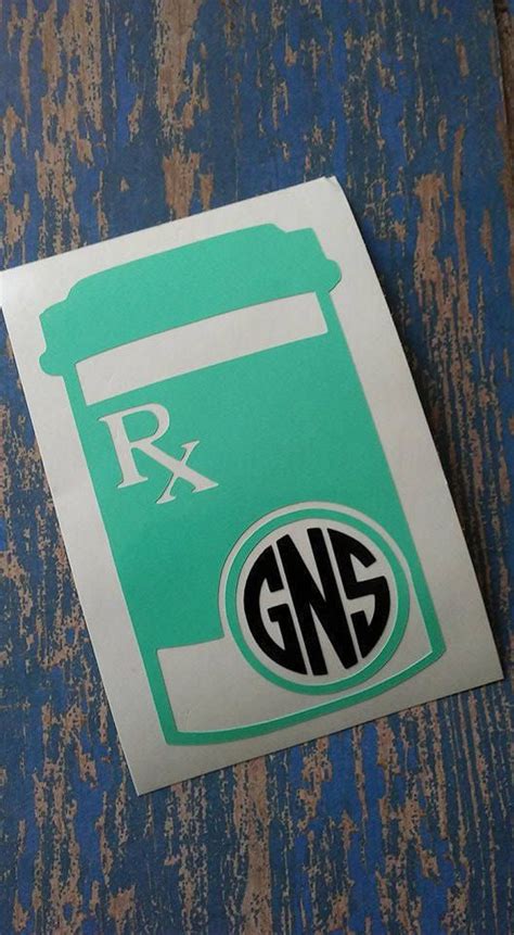 Download Pharmacist Decal Pharmacy Tech Pharmacist Monogram RX ...