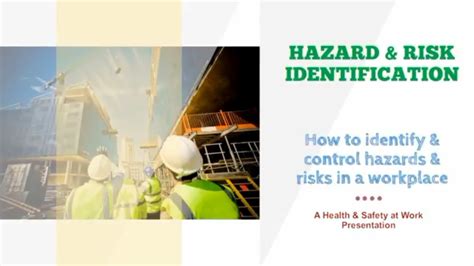 Hazard And Risk Identification How To Identify And Control Hazards