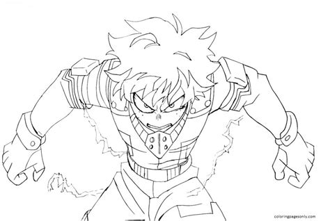 My Hero Academia Coloring Pages Deku Ame Wallpaper Images And Photos