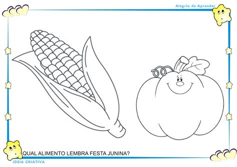 Atividades Festa Junina Educação Infantil Milho