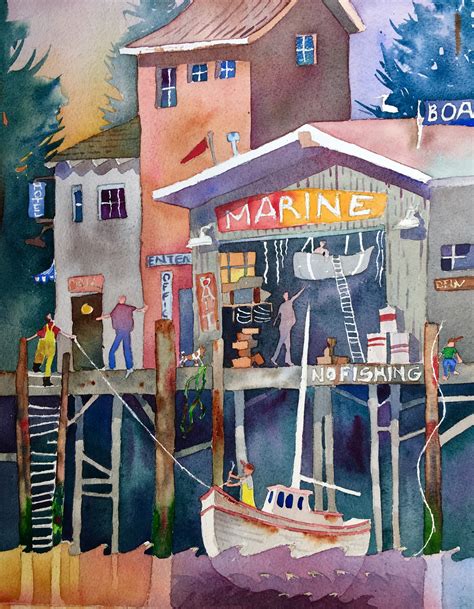 Pin By Jan Moreland On Boats Island Art Whidbey Island Painting