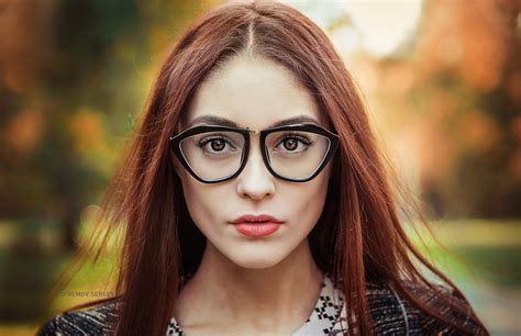 Women Face Women With Glasses Sergey Efremov Portrait Glasses