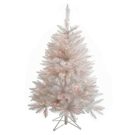 Vickerman Pre Lit 45 Sparkle White Spruce Artificial Christmas Tree