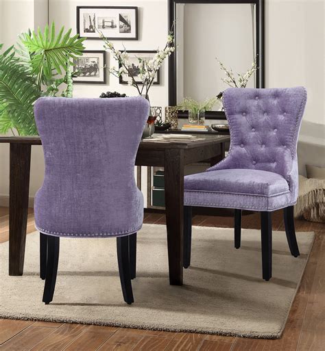 2000 x 2000 jpeg 313 кб. Purple Velvet Dining Chairs | Chair Pads & Cushions