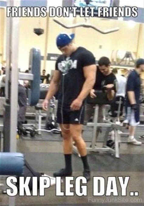 Funny Exercise Pictures Skip Leg Day