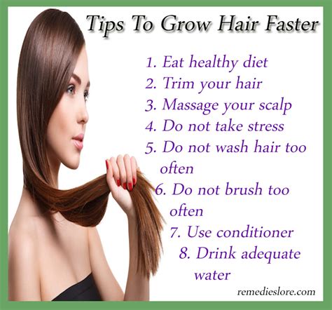 Most hair grows no more than half an inch each month, aka an eternity once you've decided to grow out a pixie, bob, or lob. How To Make Your Hair Grow Faster - Remedies Lore