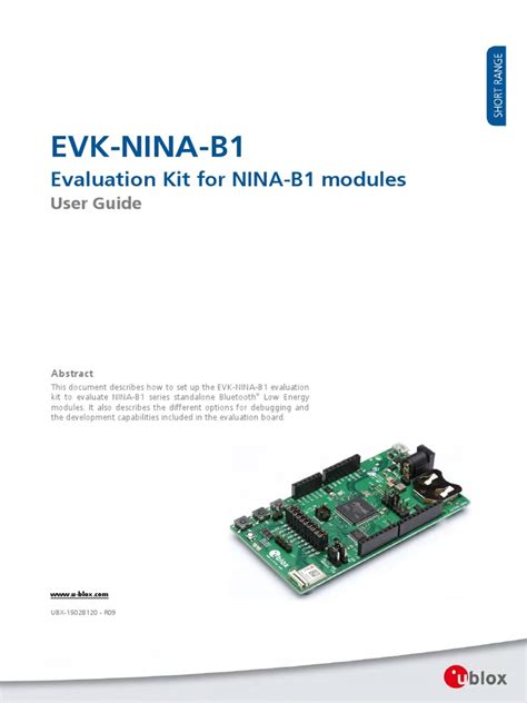 Evk Nina B1 Userguide Ubx 15028120 Pdf Electrical Connector Usb
