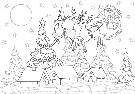 Village De Noel Dessin Beau Images Village De Noël Et Père Noël Noël