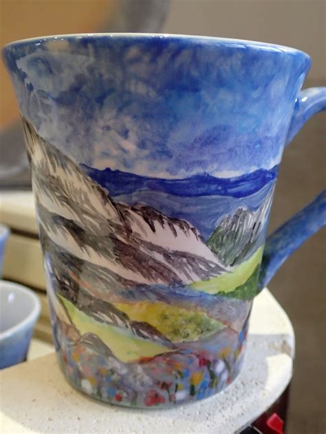 Hand Painted Ceramics By Pam Smith Hand Painted Mugs With Dorset And