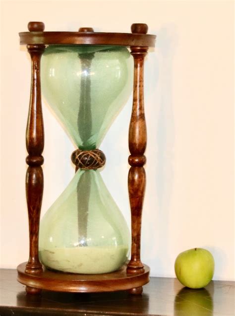Large Xixth Hourglass In Walnut
