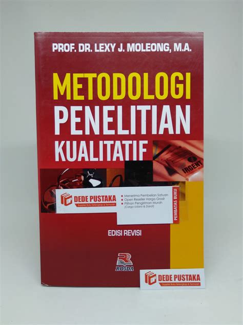 Buku Lexy J Moleong Metode Penelitian Kualitatif Pdf Berbagai Buku