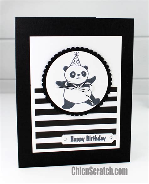 Party Pandas Birthday Card Chic N Scratch