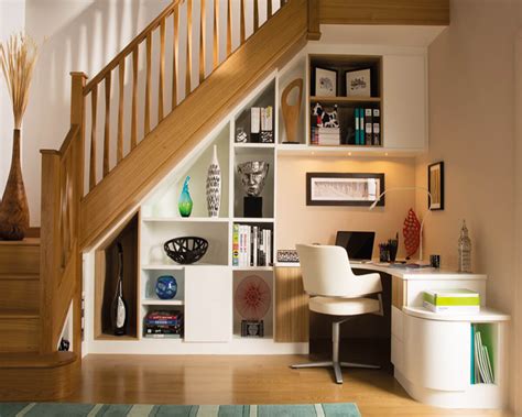 Computer desks under stairs within most recent furniture : 15 Stunning Design Ideas For Space Under Stairs - Storage ...