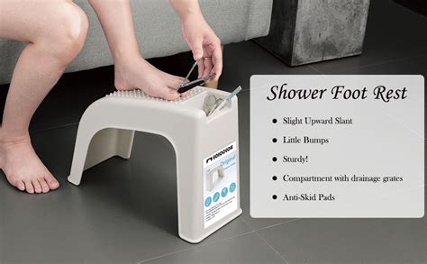 Eoicceoh Shower Stoolshower Foot Rest Beauty Footrest For Easy At