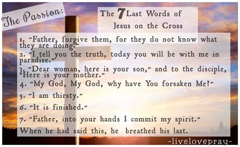 The Passion 7 Last Words Of Jesus On The Cross Enjoying Wonderful World