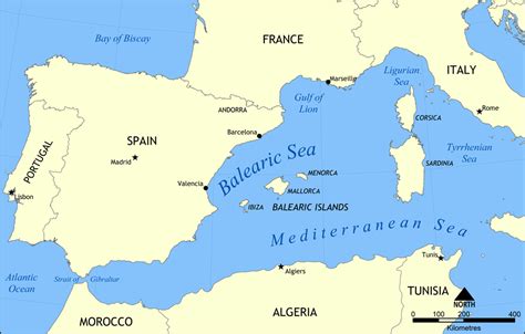 Mallorca is the largest of the balearic islands and covers over 3,500 sq. File:Balearic Sea map.png - Wikimedia Commons