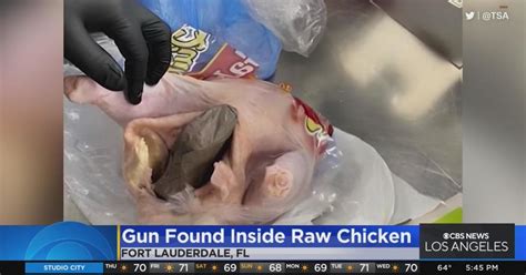 Tsa Agents Find Gun Inside Raw Chicken At Airport In Florida Cbs Los Angeles