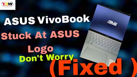 Asus Vivobook Laptop Stuck At Asus Logo Fixed Youtube
