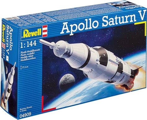 Buy Revell Germany 04909 Apollo Saturn V Rocket Model Kit Online At