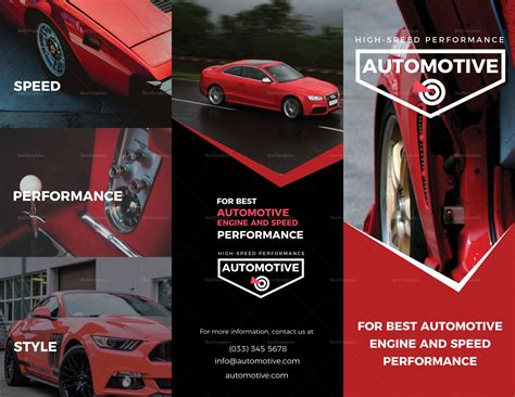 Sporty Automotive Brochure Design Template In Psd Word Publisher Illustrator Indesign