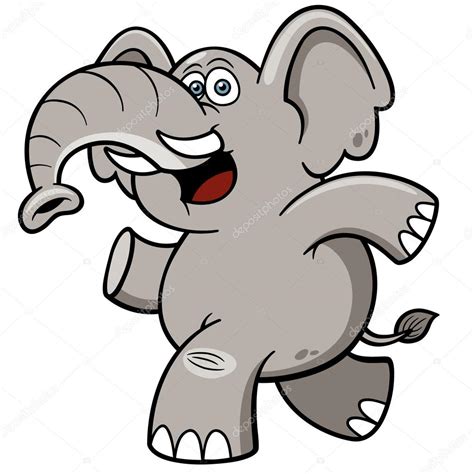 Elefante Dos Desenhos Animados Imagem Vetorial De © Sararoom 37618325