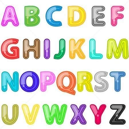 Letras Do Alfabeto Para Imprimir Recortar Colorir A2E