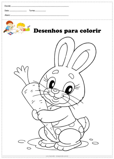 Atividades Infantis Desenhos Para Colorir E Imprimir