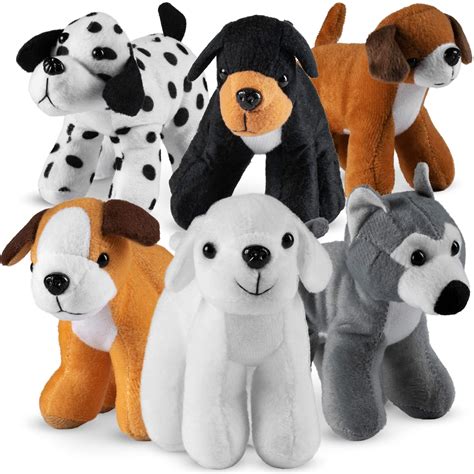 Bedwina Plush Puppy Dogs Pack Of 12 6 Inches Tall Stuffed Animals