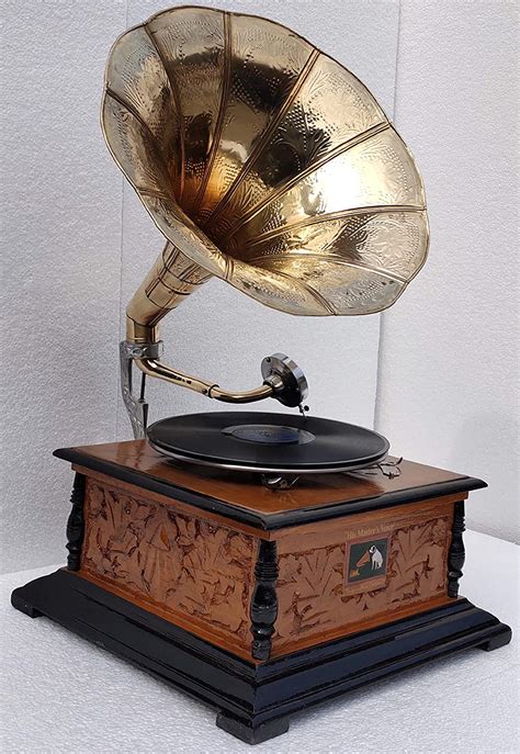 Hmv Antique Vintage Replica Gramophone Record Player Original Phonograph New Working Gramophone
