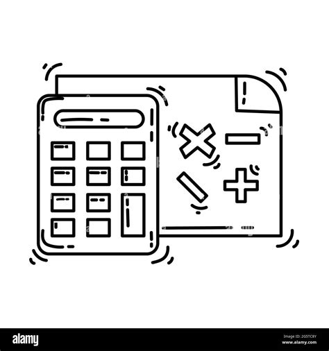 Ecommerce Accounting Icon Hand Drawn Icon Set Outline Black Doodle