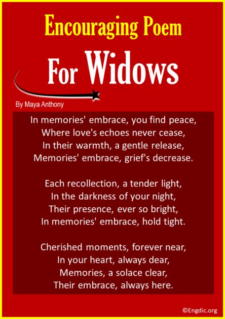 10 Best Encouraging Poems For Widows Engdic