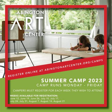 Abington Art Center S Summer Studio Summer Camp Registration Available First Session Open