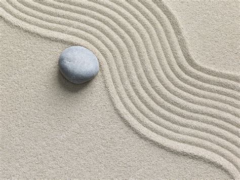 Zen Stone In The Sand — Stock Photo © Irochka 5442382