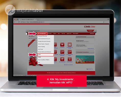 Dengan hanya berbekalkan laptop, telefon bimbit dan capaian internet yang berkualiti, anda akan mendapat full access kepada segala servis yang ditawarkan oleh cimb melalui cimb clicks. Tutorial Bergambar Beli Saham IPO Menggunakan CIMB Clicks ...