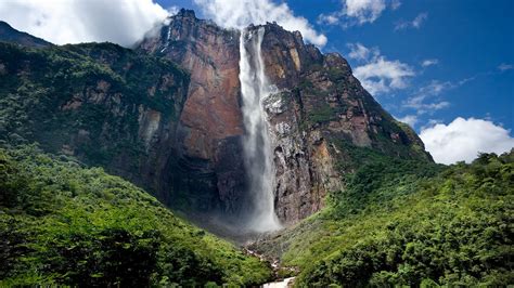 Angel Falls Waterfall In Canaima National Park Venezuela Windows