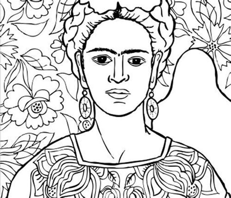 Desenhos De Frida Kahlo Para Colorir Pintar E Imprimir Art Lessons