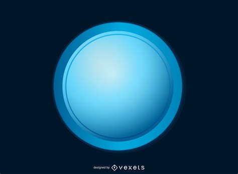 Blue Glossy Button Vector Download
