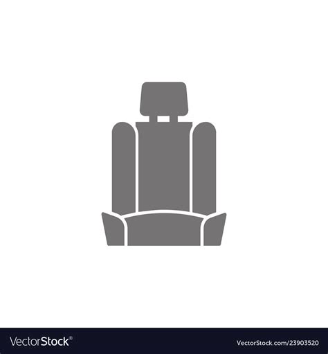 Car Seat Icon Royalty Free Vector Image Vectorstock