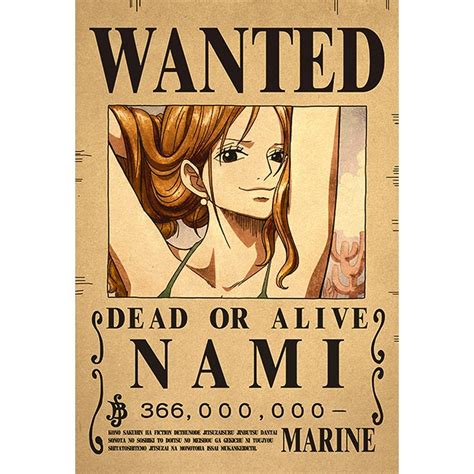 One Piece Avis De Recherche Nami Wanted 2 Mugiwara Shop