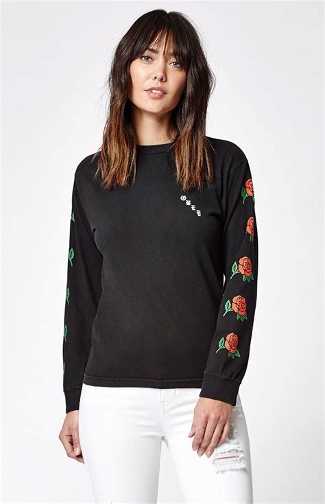 Hooked On Salvage Olde Rose Long Sleeve T Shirt That I Found On The Pacsun App Long Sleeve