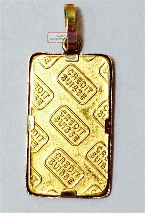 Credit Suisse 1 Gram Pure Gold Bullion Bar 999 9 Fine Gold