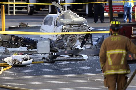 80 Year Old Woman Dies After Plane Crashes Into Parking Lot