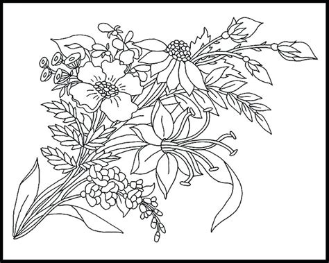 You can print out this meadow coloring pagev or color it online with our coloring machine. Wild Flower Coloring Pages at GetColorings.com | Free ...