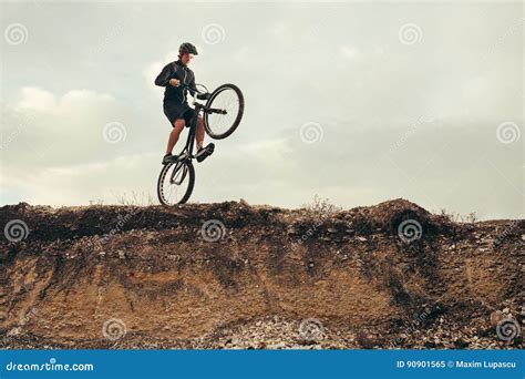 Man Balancing On The Edge Stock Image Image Of Show 90901565