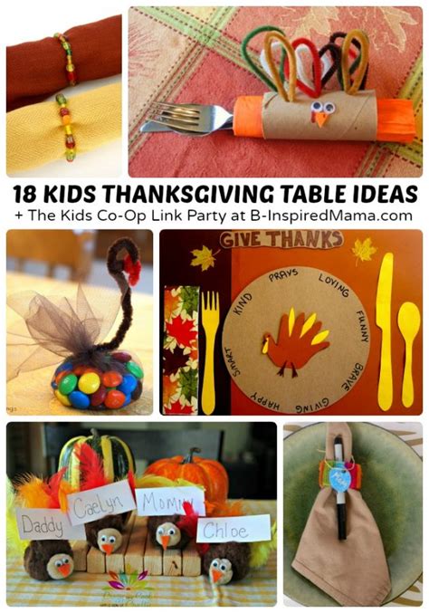 Creative Kids Thanksgiving Table Ideas • B Inspired Mama