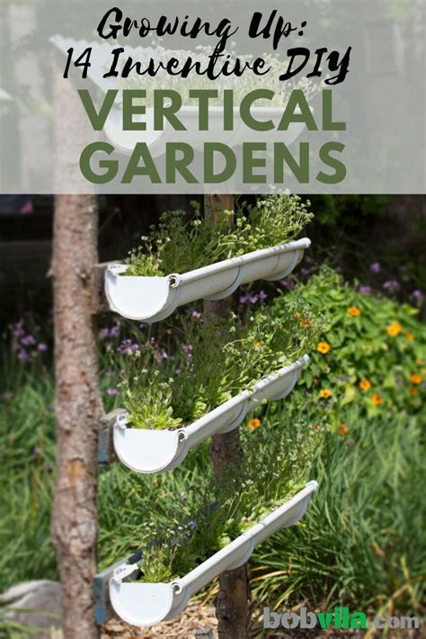 Growing Up 14 Inventive Diy Vertical Gardens Vertical Garden Diy