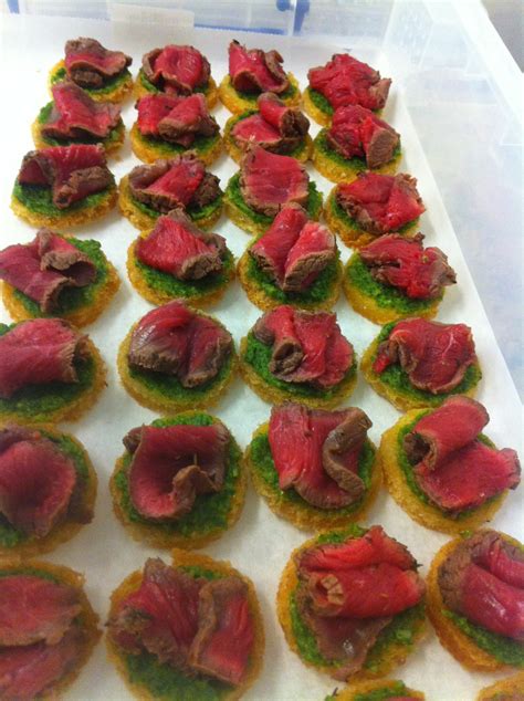Fillet Of Beef Canape Green Fig Catering Company